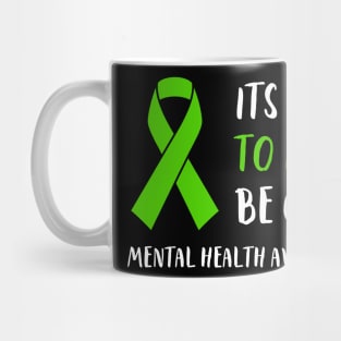 Its Okay To Not Be Okay Mental Health Awareness Ribbon Mug